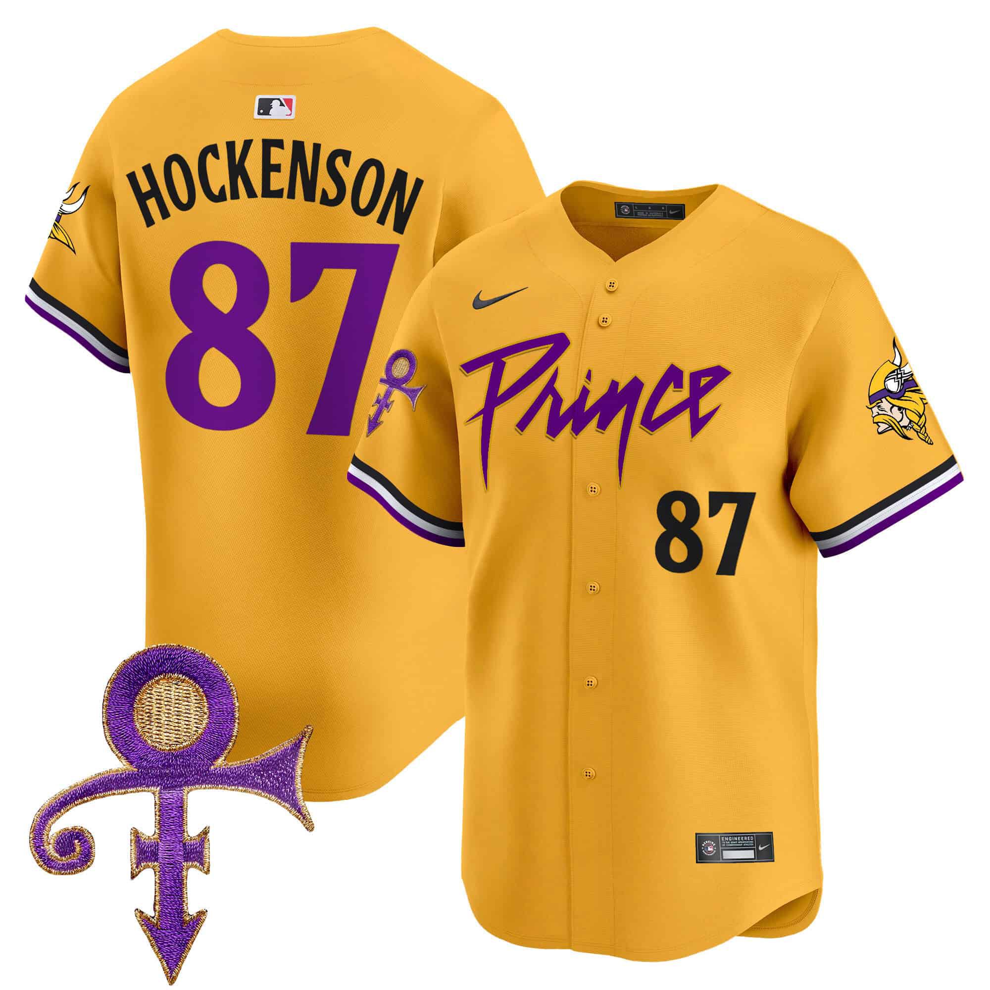 Men Minnesota Vikings #87 Hockenson Yellow 2024 Nike Prince Patch Vapor Premier Limited NFL Jersey->indianapolis colts->NFL Jersey